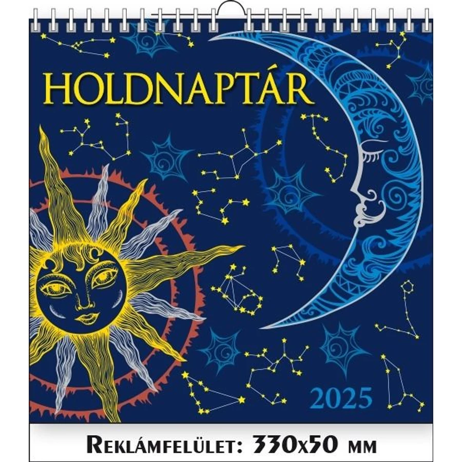 *43852 FALINAPTÁR 2025 Holdnaptár spirálozott   SG 30*60