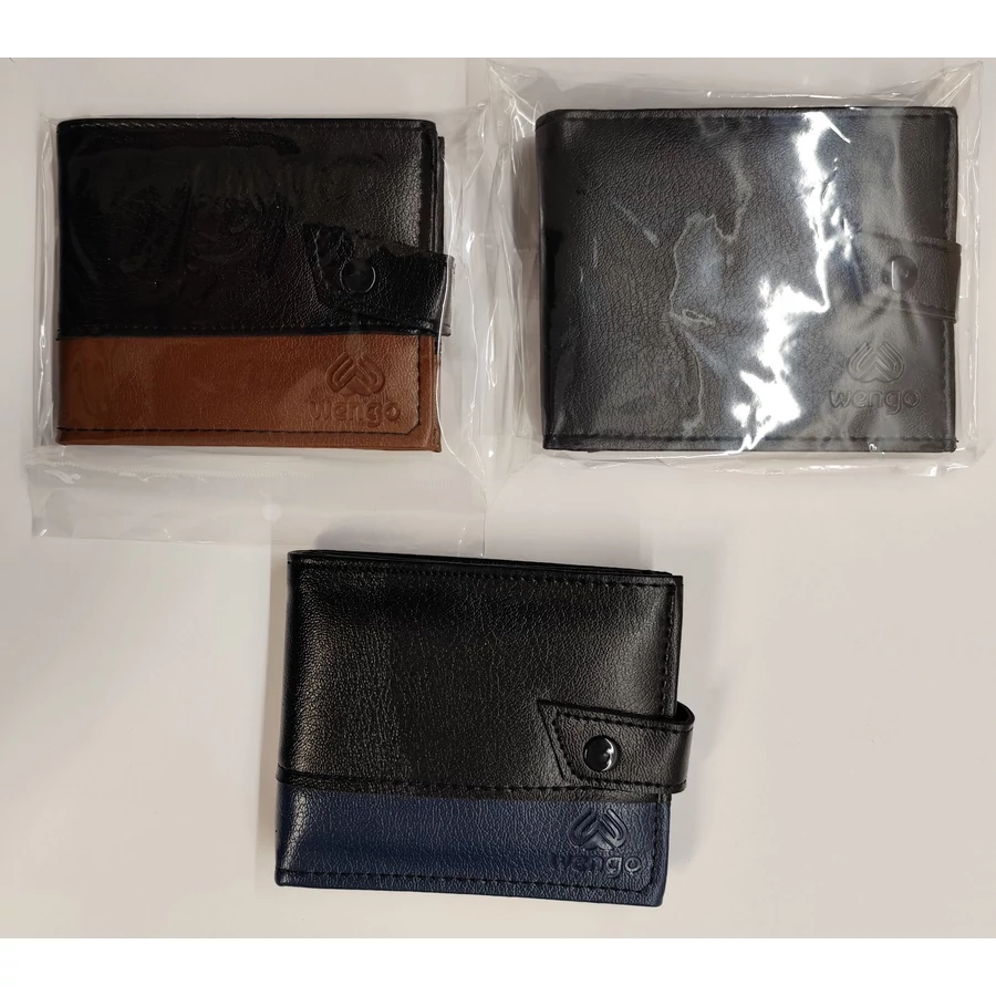 *44572 PÉNZTÁRCA bőr  fekvő, patentos