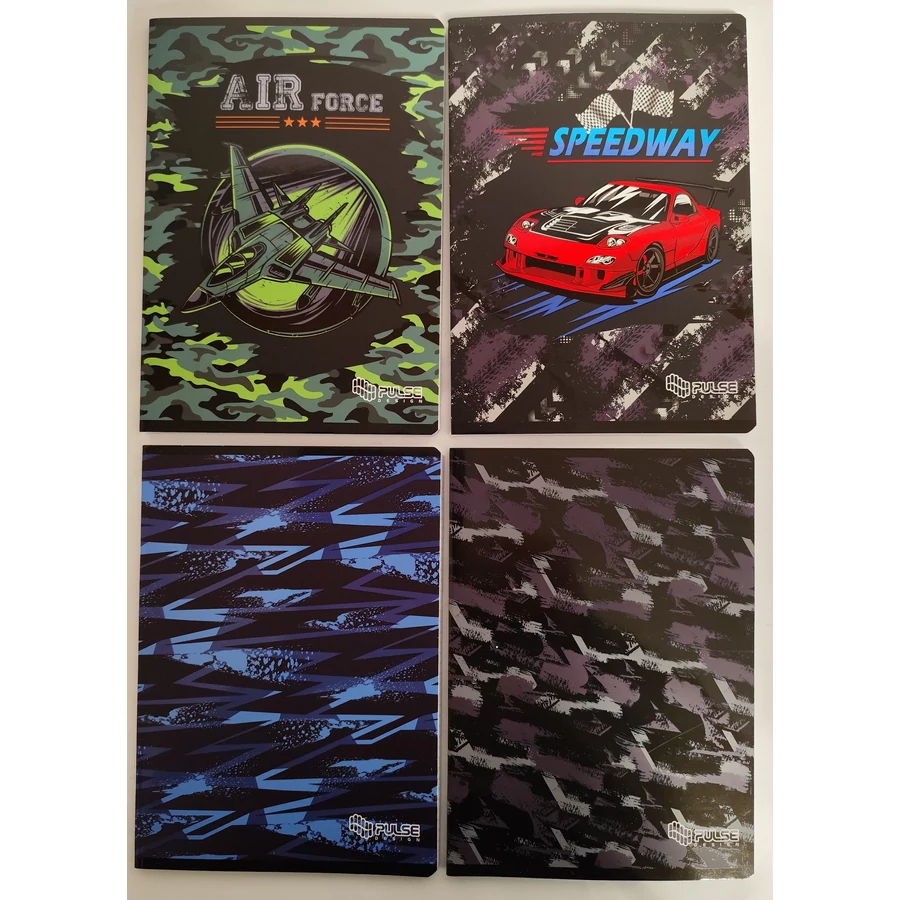 *45369 FÜZET A5 PULSE kockás  52lap  Boys/Girls