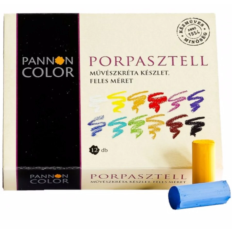 *45536 PORPASZTELL Művészkréta 12 Pannoncolor felezett