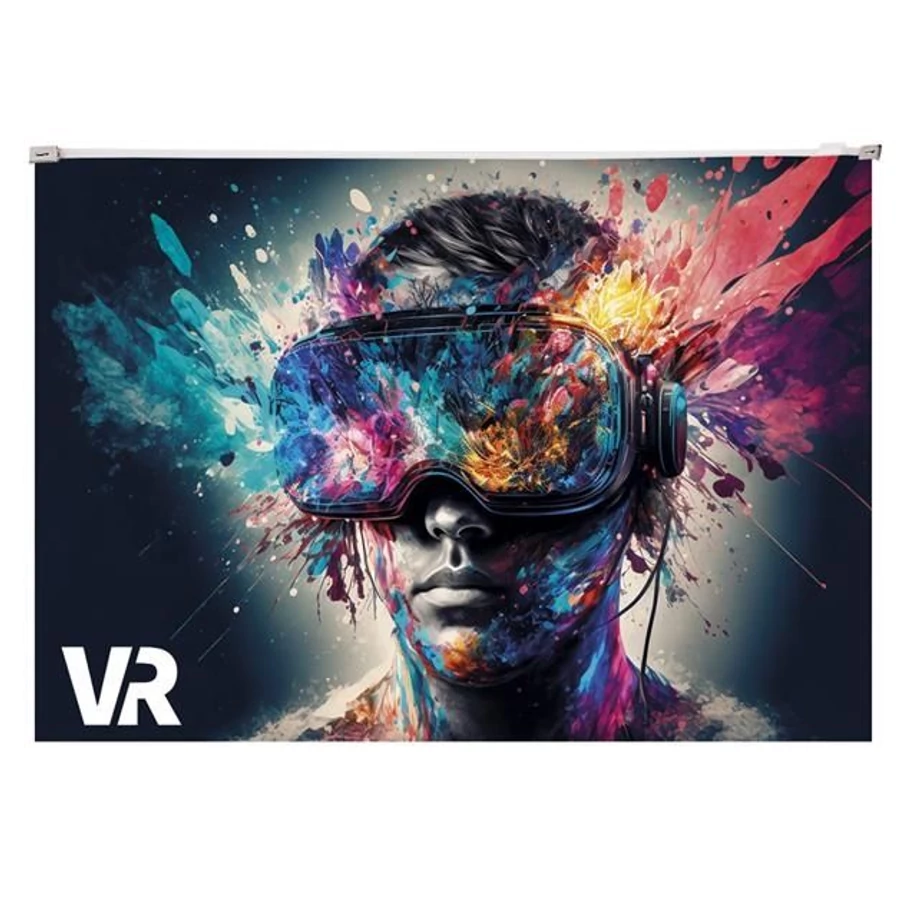 *45583 IRATTASAK A4 Panta Plast PP mintás cipzáras