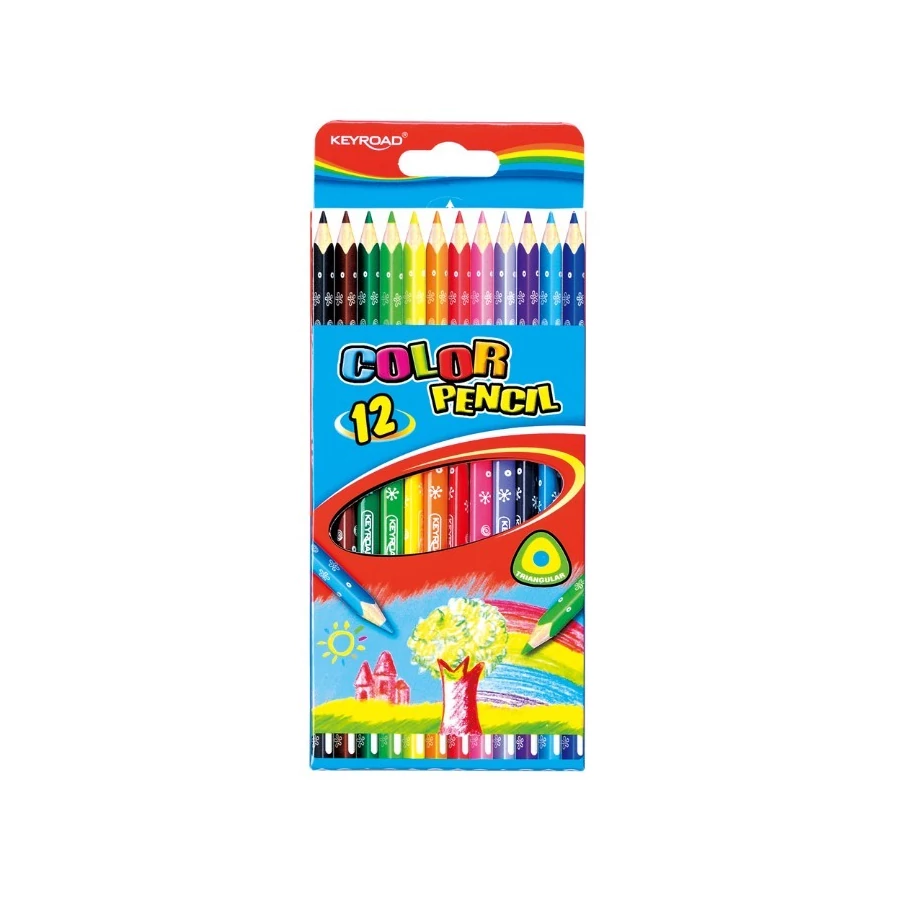 *45761 SZÍNESCERUZA 12 Keyroad trio  KR971273