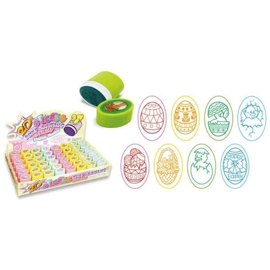 *46600 NYOMDA 2D húsvéti CRE A tojás alakú önfestékezős 45*35*40mm 6 minta