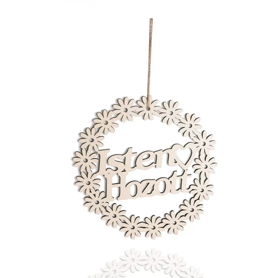 *46786 AJTÓDÍSZ fa natur virágos