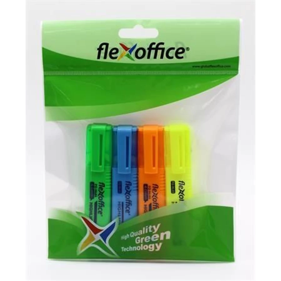 *46869 SZÖVEGKIEMELŐ készlet 4mm FLEXOFFICE 