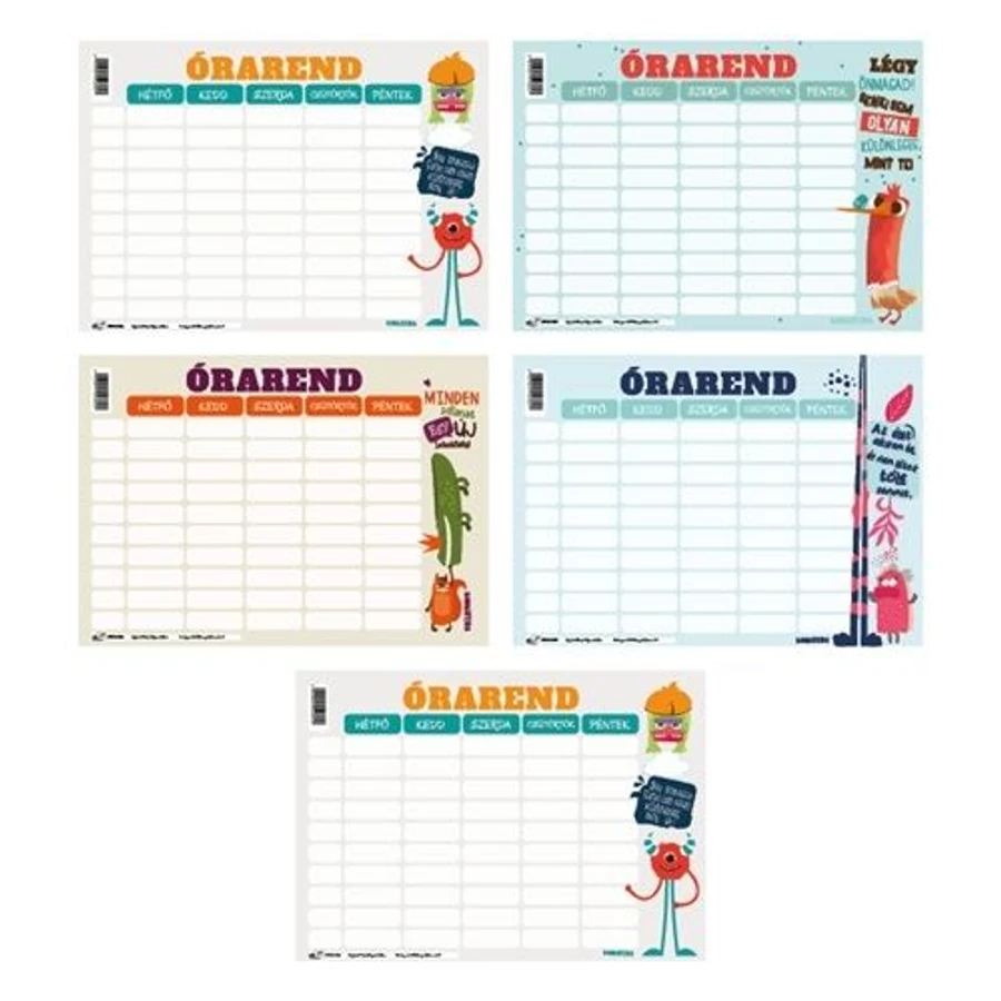 *46895 ÓRAREND pd vegyes minta 16,5-11,7cm