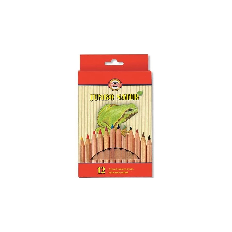 *47084 SZINES CERUZA 12 vastag Tricolor natur KOH-3152