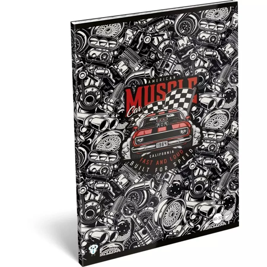 *47302 FÜZET A4 LIZZY sima Kis bagoly vegyes minta