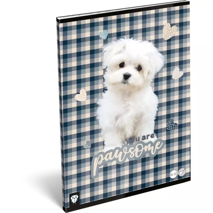 *47302 FÜZET A4 LIZZY sima Kis bagoly vegyes minta