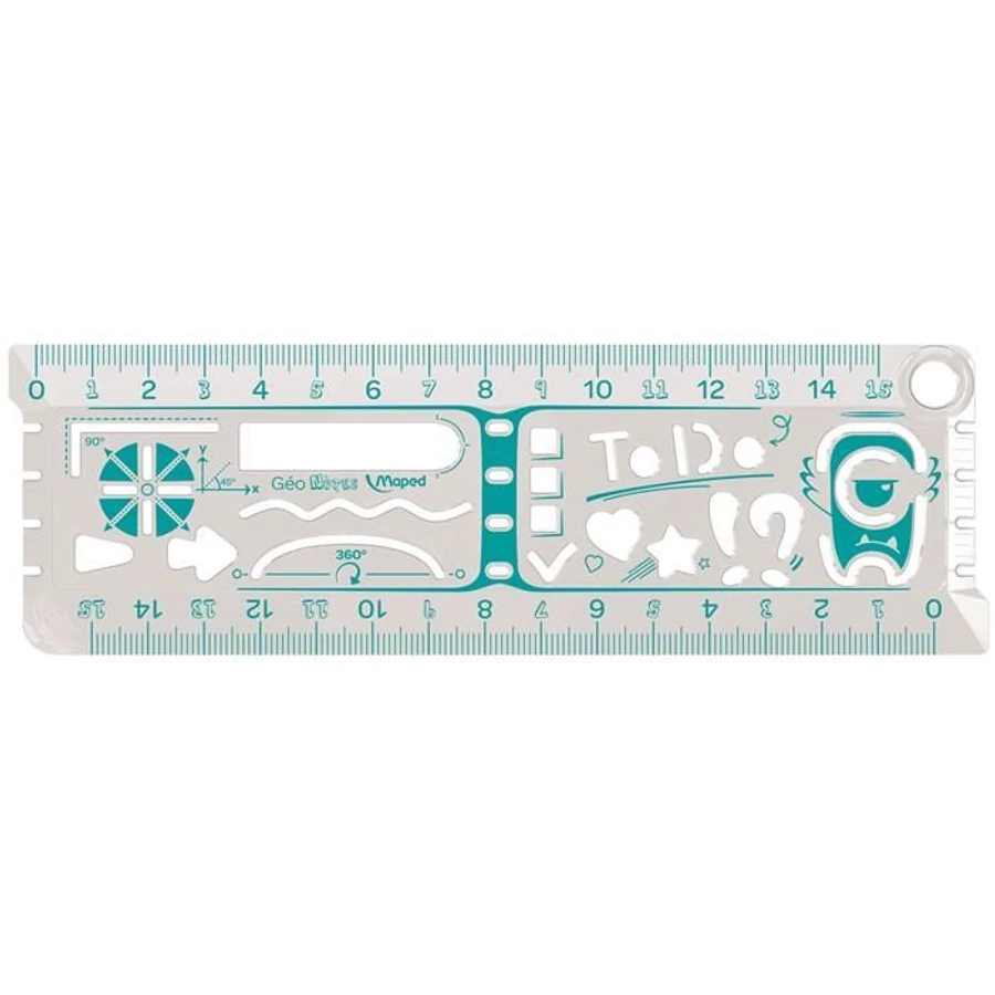 *47325 VONALZÓ egyenes 15cm MAPED GeoNotes müa.*