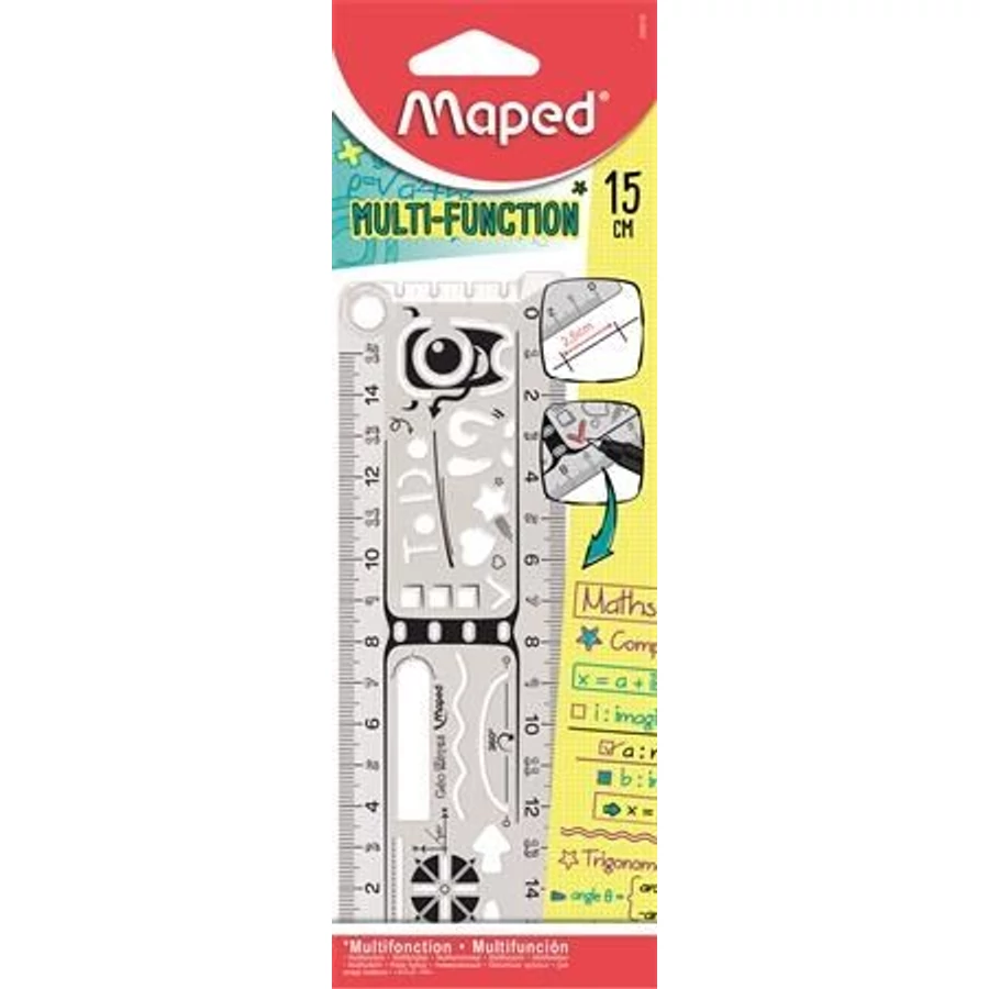 *47325 VONALZÓ egyenes 15cm MAPED GeoNotes müa.*