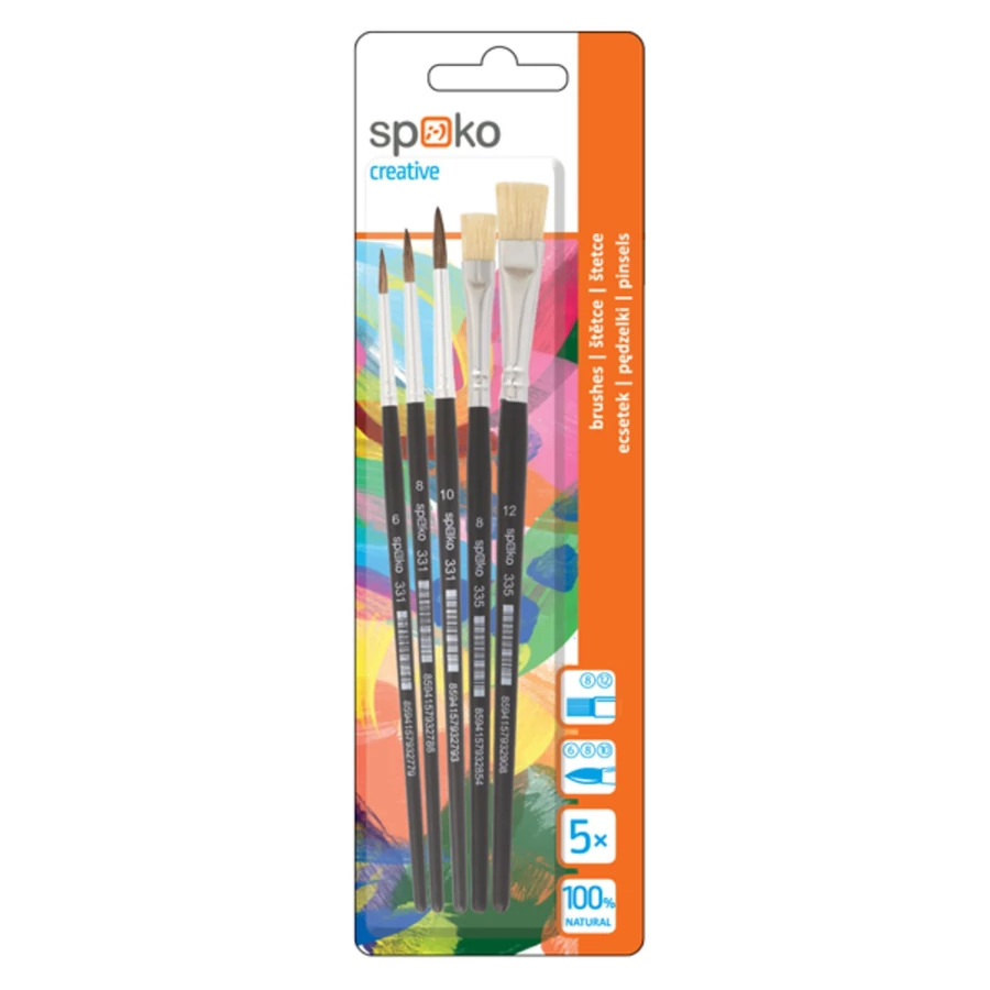 *47647 ECSET készlet  5db-os SPOKO vegyes 6-8-10+8-12 kerek+lapos