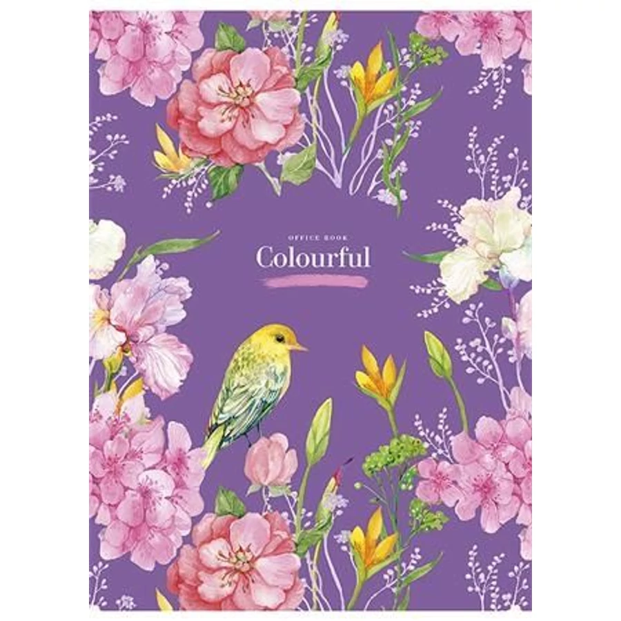 *47864 FÜZET A4  SHKOLYARYK kockás 80l Colorful, Tropic notebook