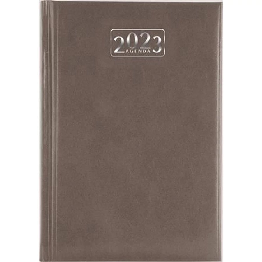 *48077 HATÁRIDŐNAPLÓ 2023 A5 napi VICTORIA tervező szürke