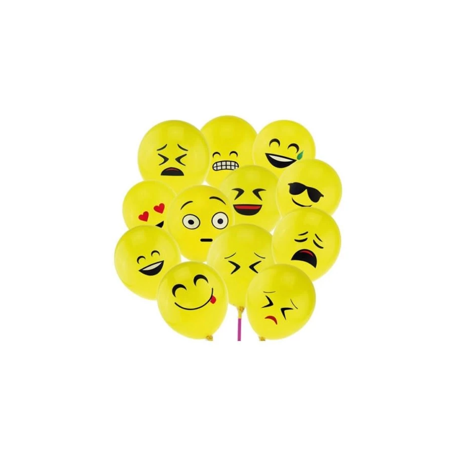 *48275 LUFI 30 cm SMILE 10db/csom. sárga