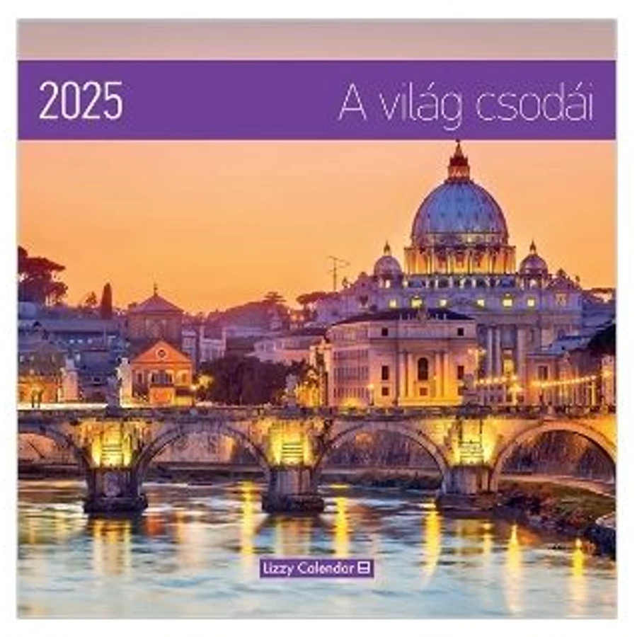 *48306 FALINAPTÁR 2025 táj A világ csodái LIZZY lemez 30*30cm