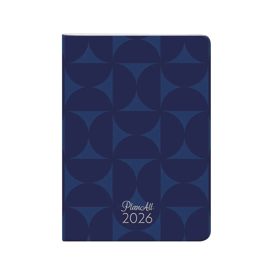 *48332 ZSEBNAPTÁR 2026 heti B6 tűzött álló Lizzy aranyozott PlanAll Compact