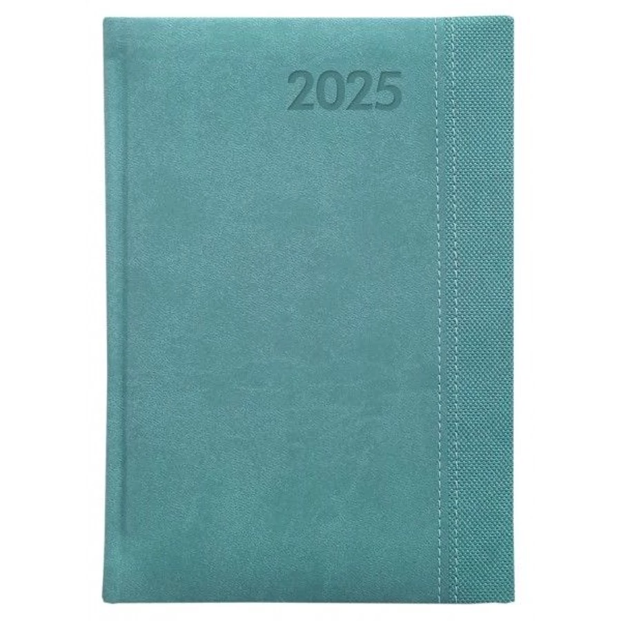 *48397 HATÁRIDŐNAPLÓ 2025 A5 napi Szekszárd Premium Bright vegyes szín