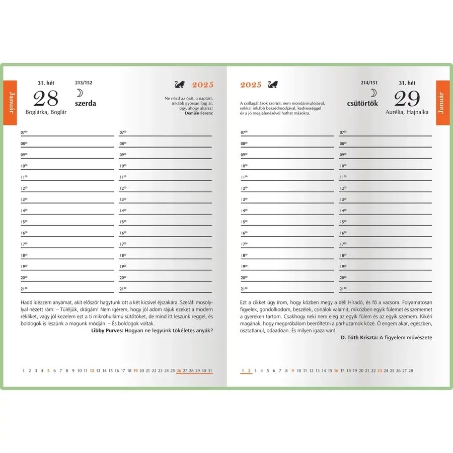 *48399 KALENDÁRIUM Hölgyeknek prémium, élnyomott 2025 B6 Realsystem-5421