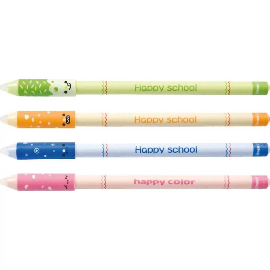 *48955 ROLLER törölhető M&amp;G iErase Happy School kék 0,5mm AKPB1472