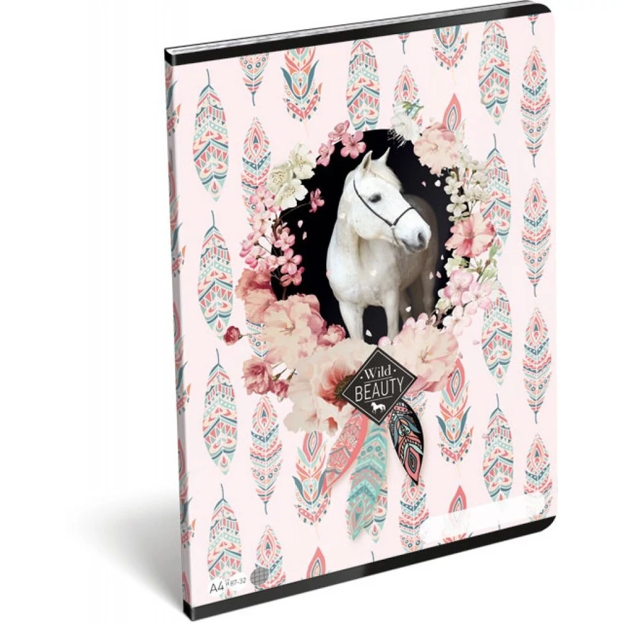 *49584 FÜZET A4 LIZZY kockás Wild Beauty Rose21