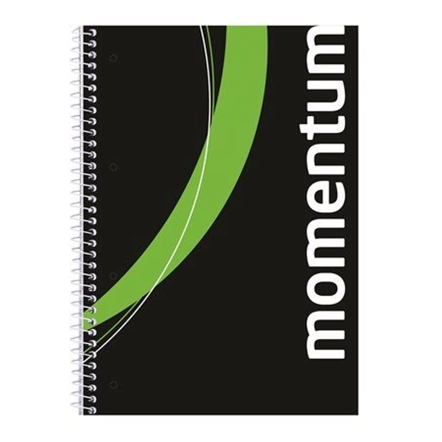 *49683 FÜZET spirál A4 90lap sima perf.lyukasztott VICTORIA MOMENTUM