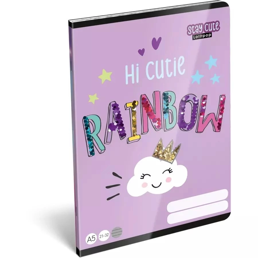 *49688 FÜZET A5 LIZZY vonalas 21-32 Lollipop'24