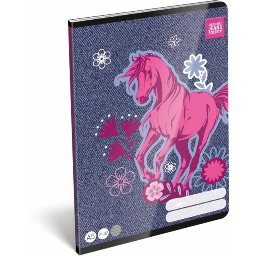 FÜZET A5 LIZZY vonalas 21-32 OJS Girl Filly