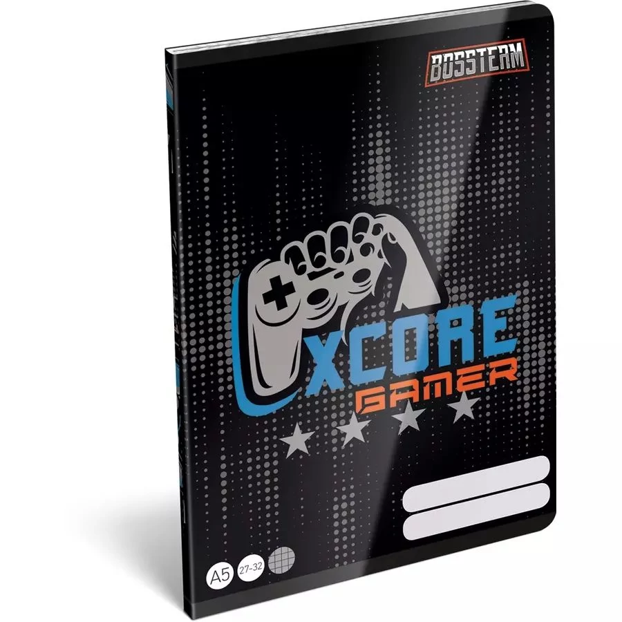 FÜZET A5 LIZZY kockás 27-32 Bossteam Gamer Xcore