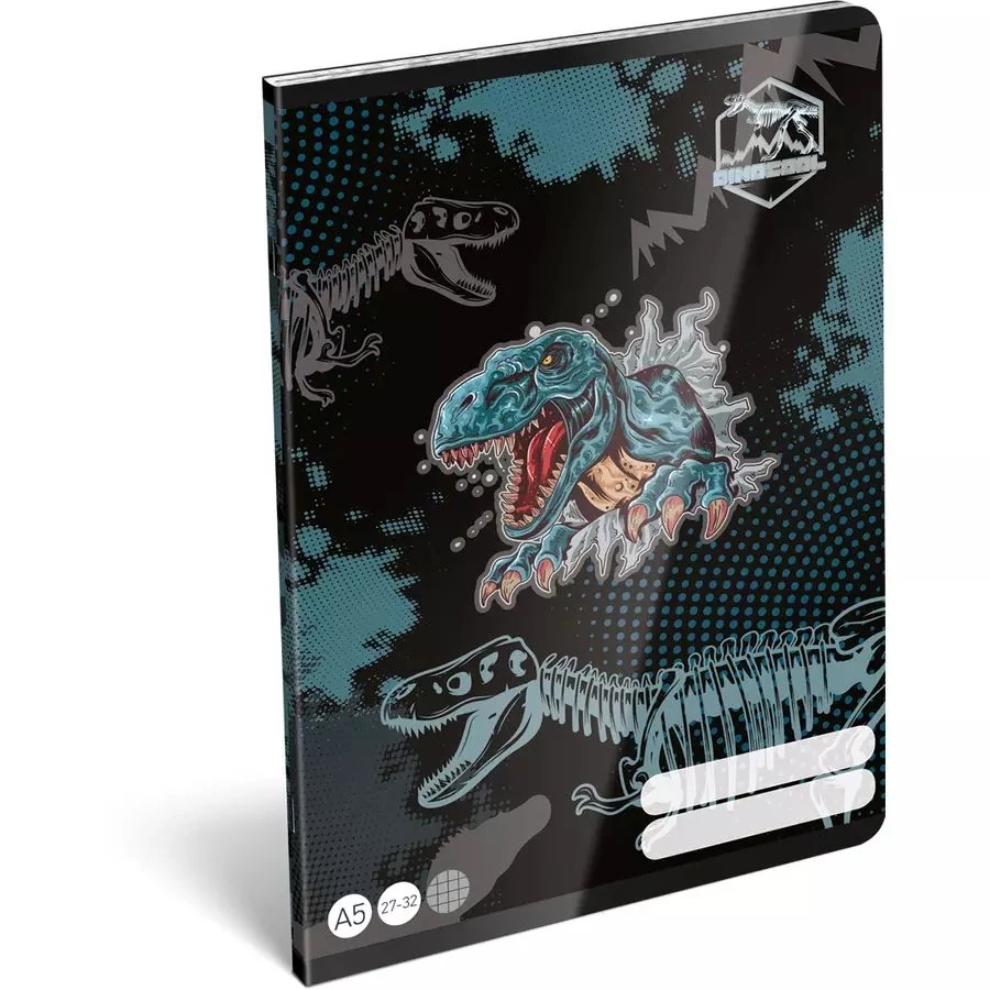 FÜZET A5 LIZZY kockás 27-32 Dino Cool Boss