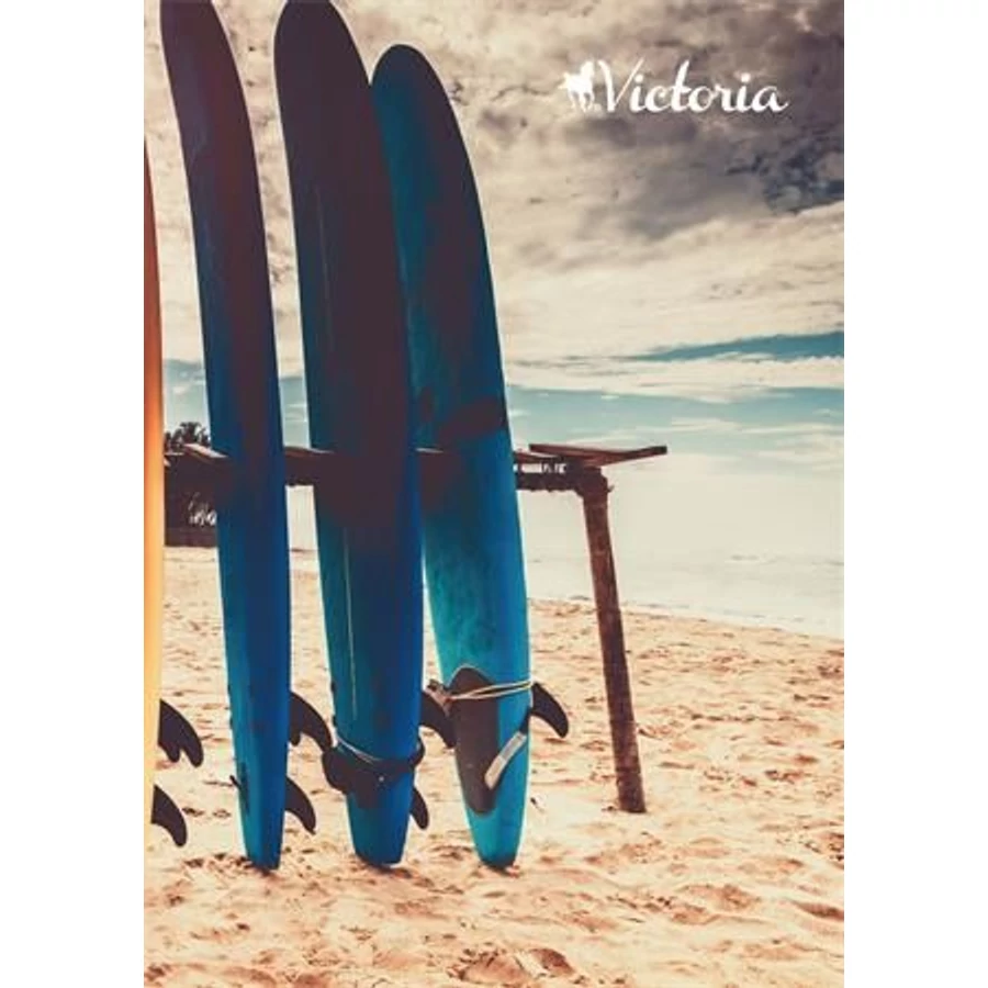 *49895 FÜZET A5  VICTORIA   mintás vonalas 96l vegyes mintás