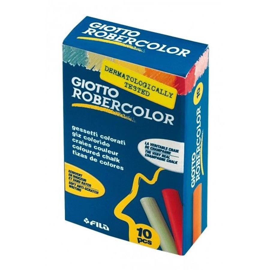 *50124 TÁBLAKRÉTA színes  10 GIOTTO Robercolor kerek pormentes 538900