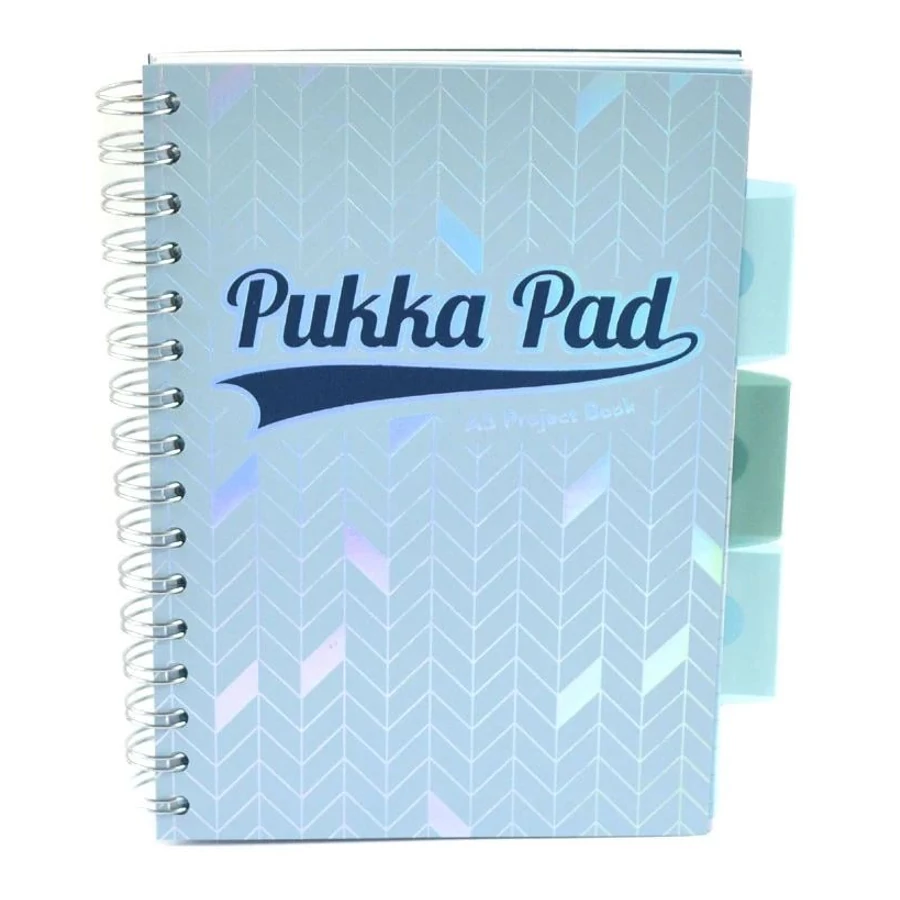 *50182 FÜZET spirál A5 PUKKA PAD Project book Glee = 200lap PP  3reg.