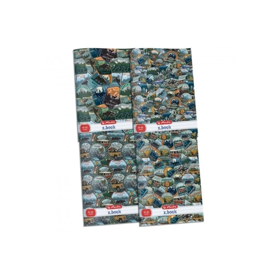 *50323 FÜZET A4 HERLITZ vonalas 81-32 Adventure