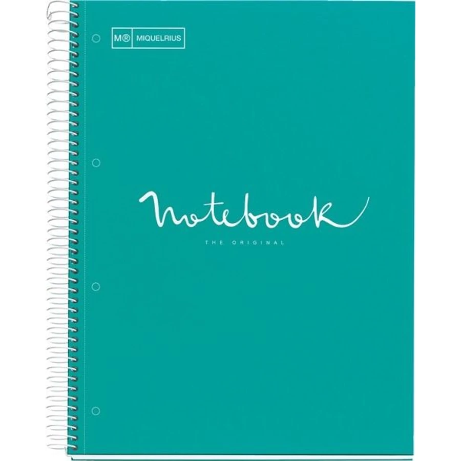 FÜZET spirál A4 MQ Emotions  # PP 5*24lap egyszínű (égkék  46070, A152387122)