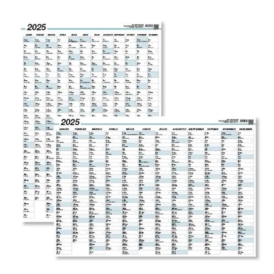 *50788 PLAKÁTNAPTÁR 2025 pd  B/1 kétoldalú álló/fekvő