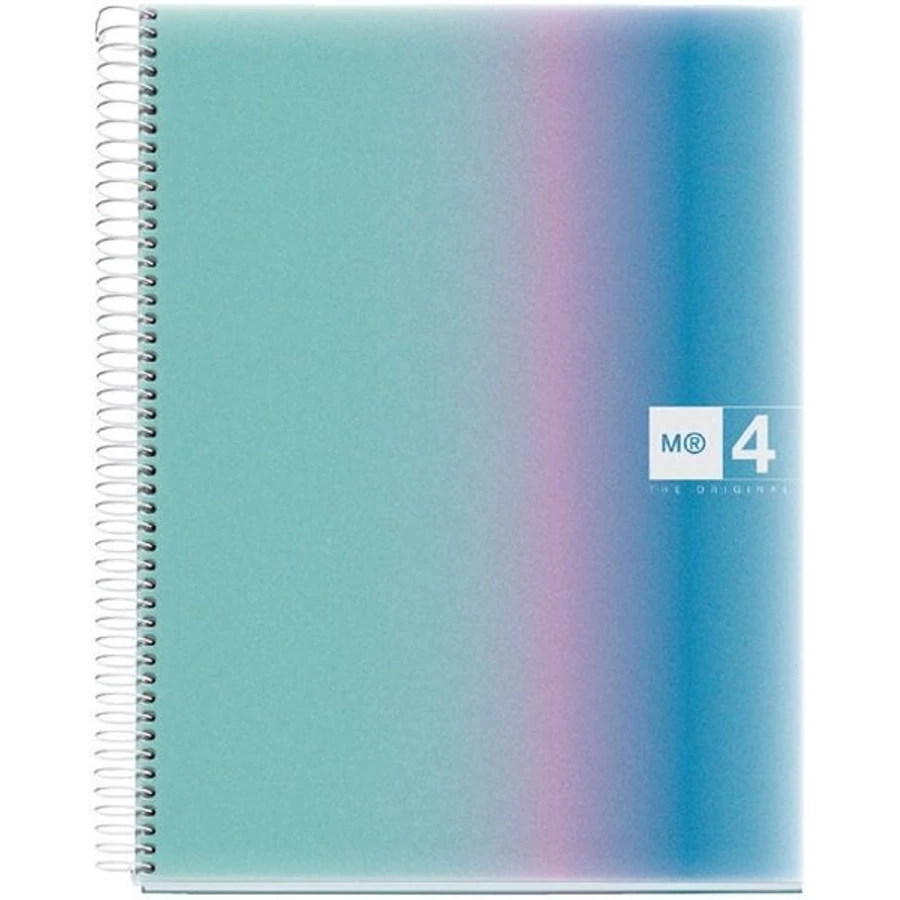 FÜZET spirál A4 MQ Aurora PP  4reg. = 4*30lap  42.. (Santorini  4259, A15294A381)