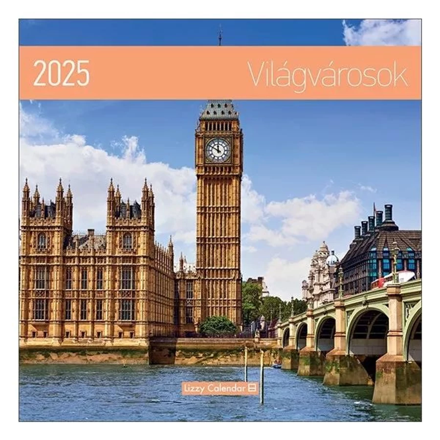 *51041 FALINAPTÁR 2025 Világvárosok Lizzy lemez 30*30cm