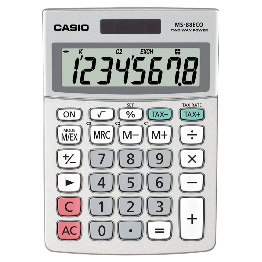 *51459 SZÁMOLOGÉP CASIO asztali  MS-88ECO