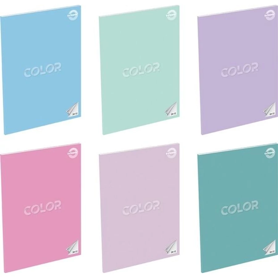 *51725 FÜZET A5 T-CREA Color vonalas 21-32 egyszínű