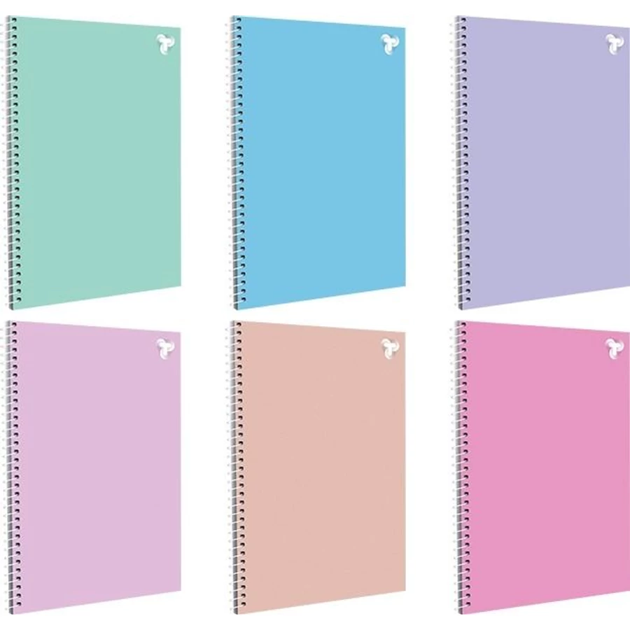 *51727 FÜZET spirál A4 T-Creativ Color kockás 70lap egyszínű