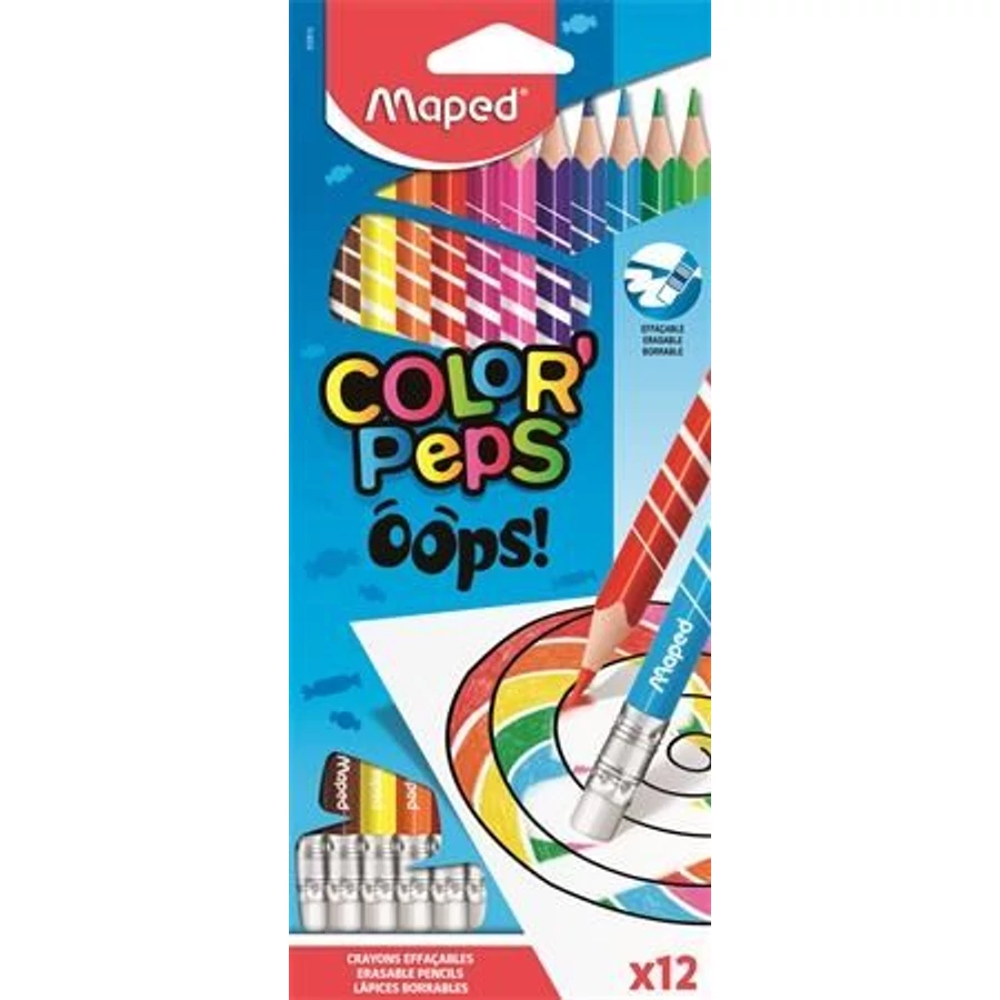 *51844 SZINESCERUZA 12 radíros  MAPED 