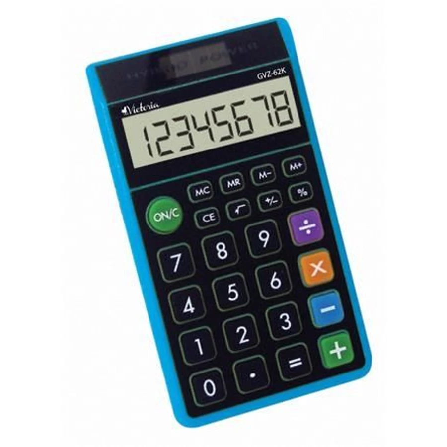 *51851 SZÁMOLÓGÉP Victoria zsebszámoló GVZ-62 8dig.