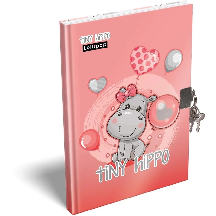 *51869 EMLÉKKÖNYV A5 lakatos LIZZY Lollipop