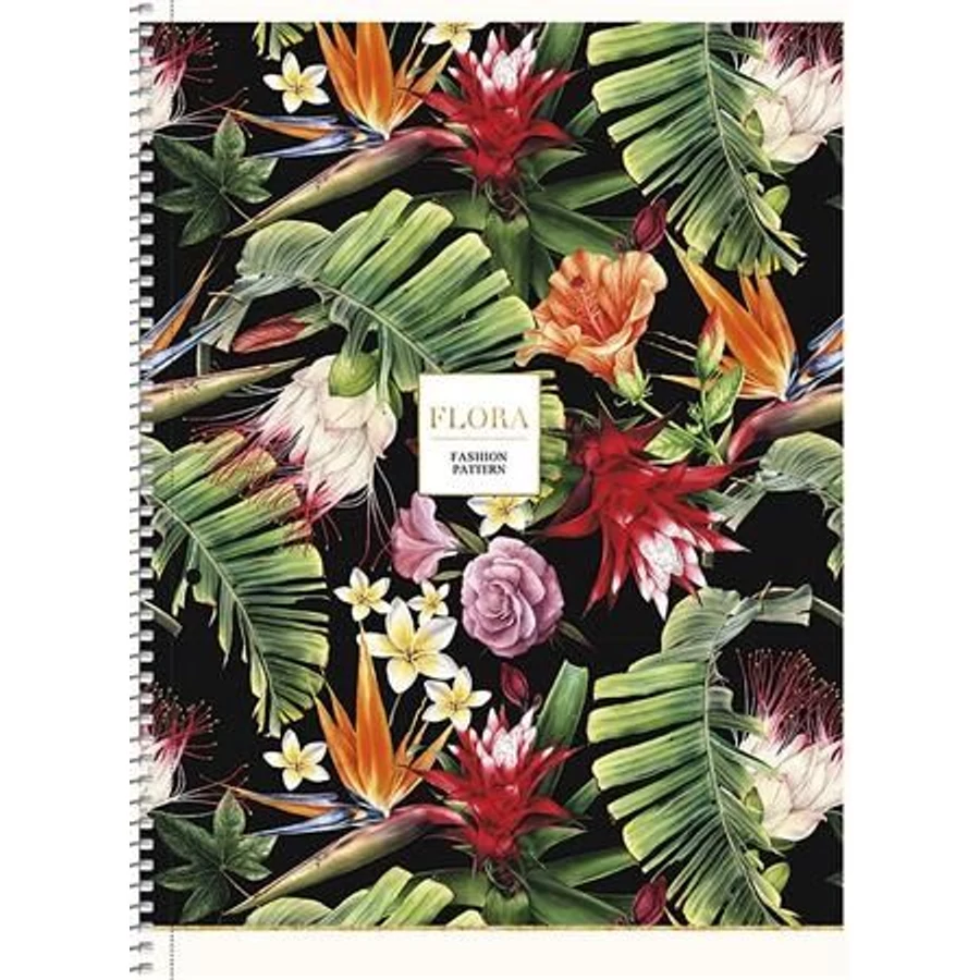 *51920 FÜZET A4+ spirál SHKOLYARYK kockás 80l