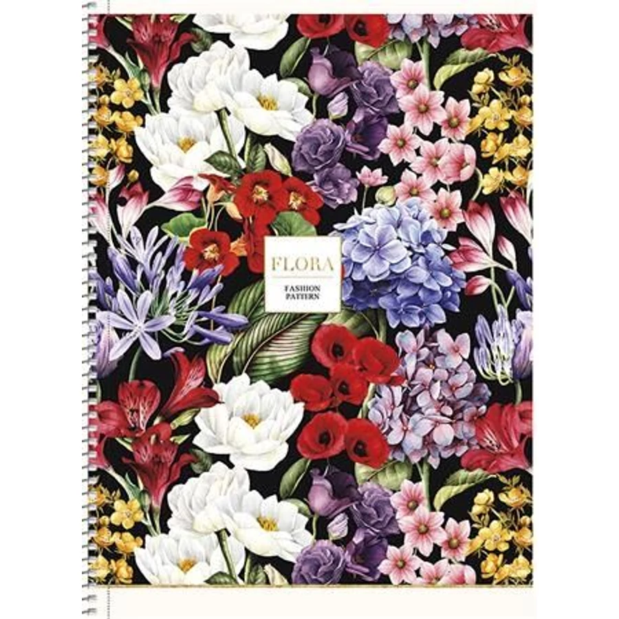 *51920 FÜZET A4+ spirál SHKOLYARYK kockás 80l