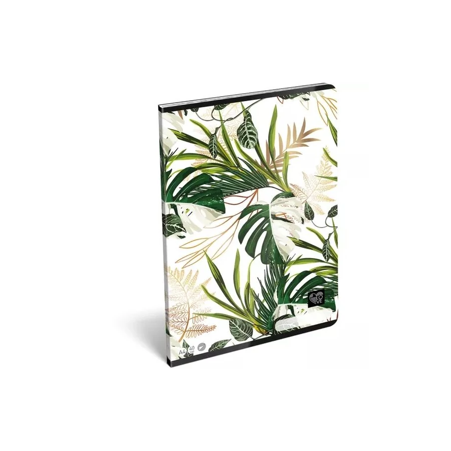 *51981 FÜZET A4 LIZZY sima  Love Fresh vegyes minta