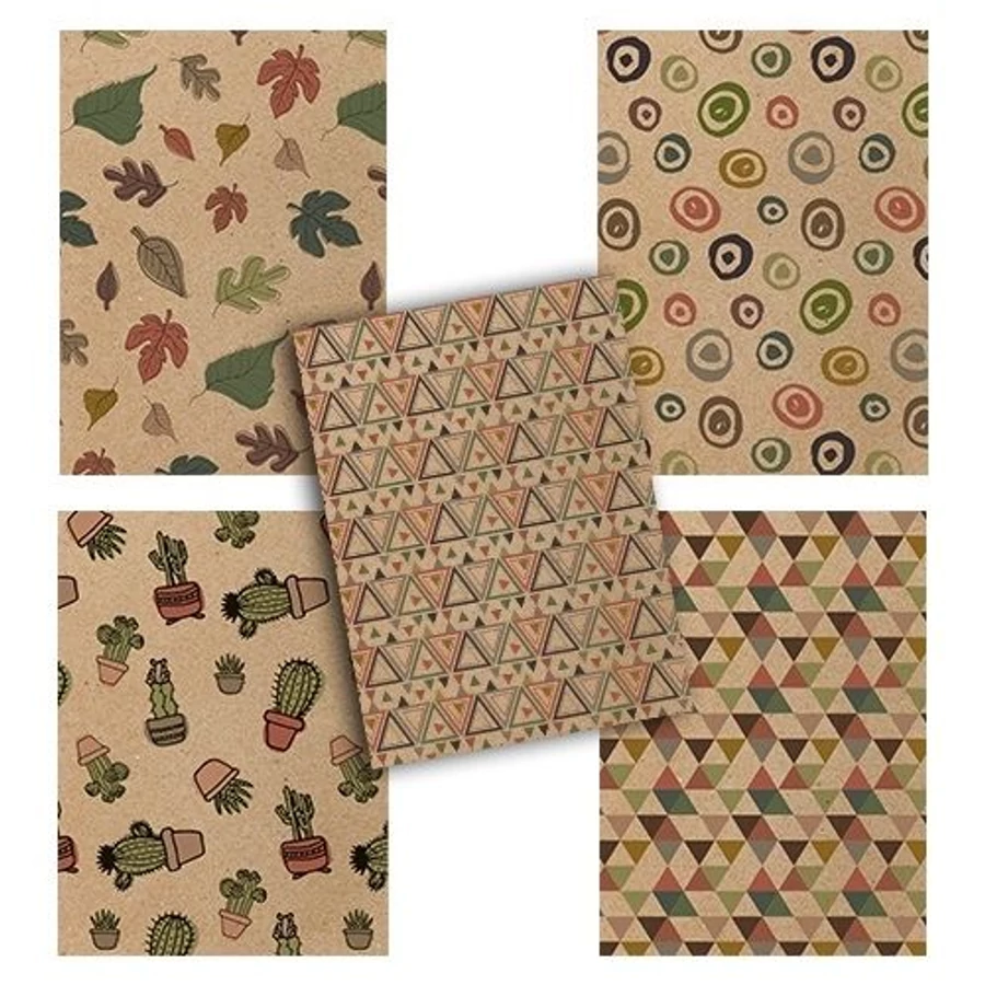 *52108 FÜZET A4 pd kockás 40l ECO Nature vegyes