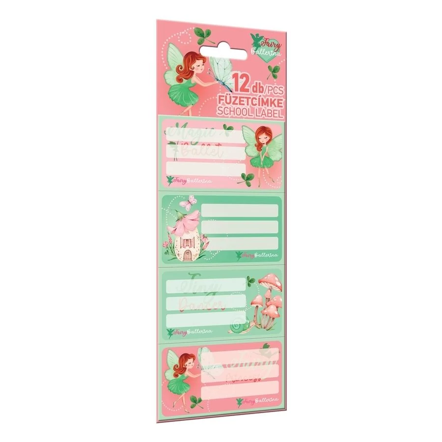 *52154 FÜZETCIMKE LIZZY 12db-os Fairy Ballerina Dance
