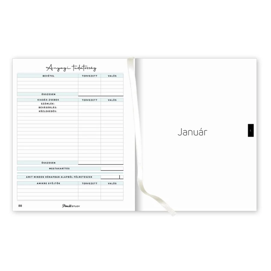 *52158 DIÁK TERVEZŐ B6 mini Mid-year Planall Study 2024/2025